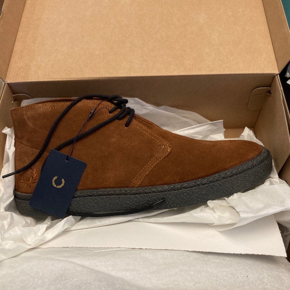 Fred Perry Hawley Suede Chukka 11 UK / 12 US Ginger